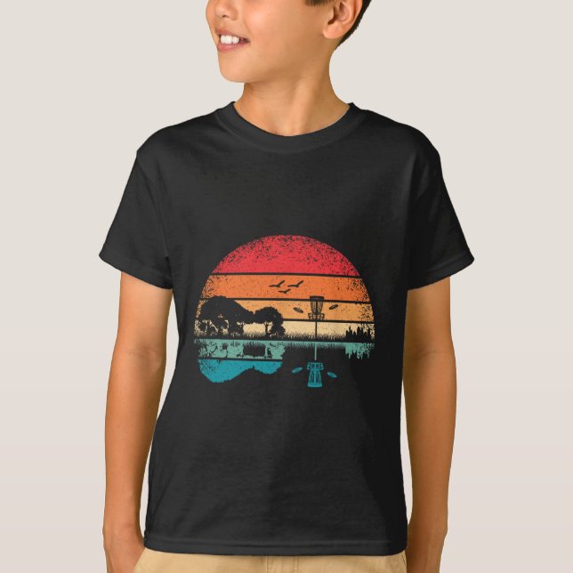 Rolig Discgolfkorg Frisbee Träd Gitarr Gitarrist T Shirt (Framsida)