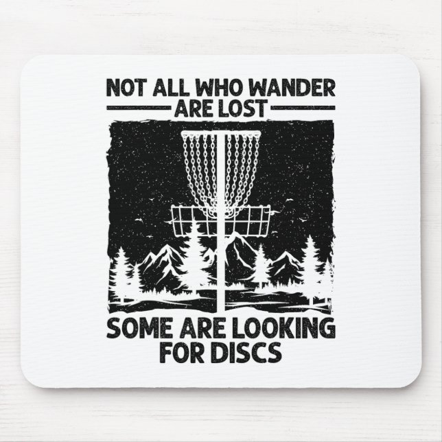 Rolig Discgolfskonst För Män Kvinnor Discgolfare S Musmatta (Framsidan)