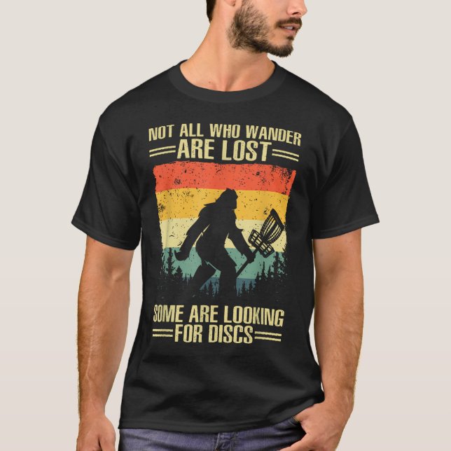 Rolig Discgolfskunst för Discgolf T Shirt (Framsida)
