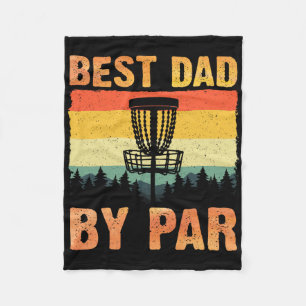 Rolig Discgolfskunst för män Pappa Discgolfspelare Fleecefilt