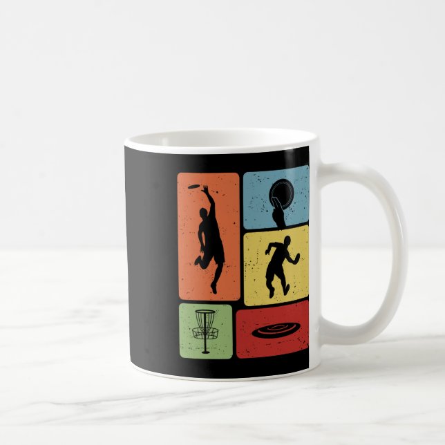 Rolig Discgolfspelare Cool Flygande Disk Sport Ent Kaffemugg (Höger)