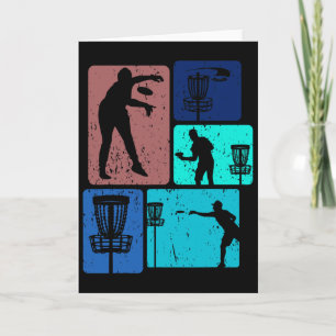 Rolig Discgolfspelare Cool Flygande Disk Sport Ent Kort