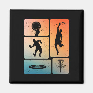 Rolig Discgolfspelare Cool Flygande Disk Sport Ent Magnet