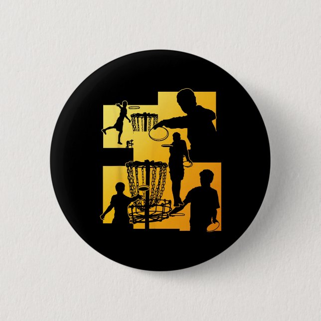 Rolig Discgolfspelare Cool Flygande Disk Sport Und Knapp (Framsida)