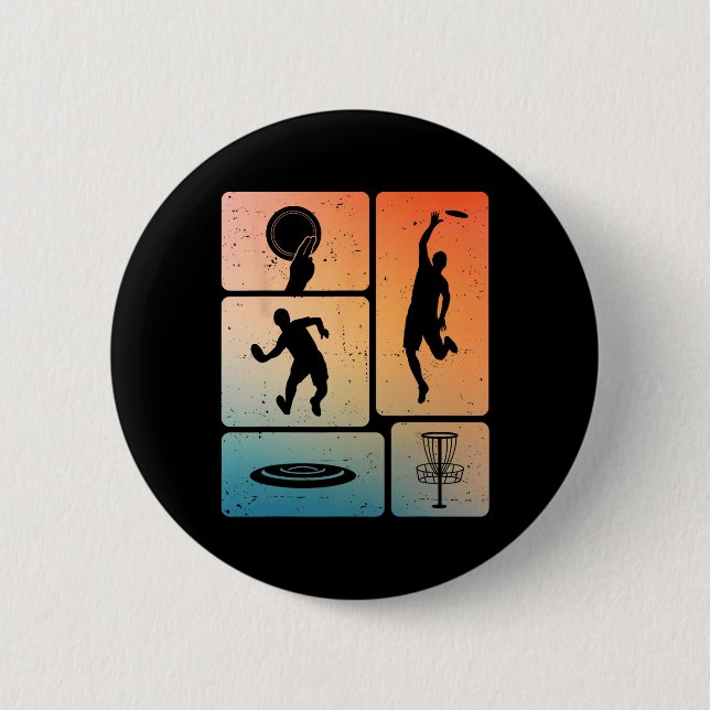Rolig Discgolfspelare Cool Flygande Disk Sport Und Knapp (Framsida)