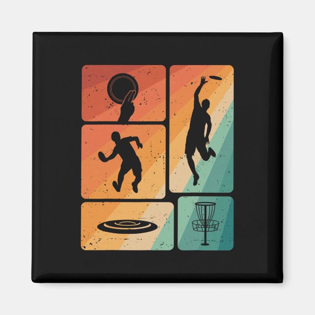 Rolig Discgolfspelare Cool Flygande Disk Sport Und Magnet (Framsidan)