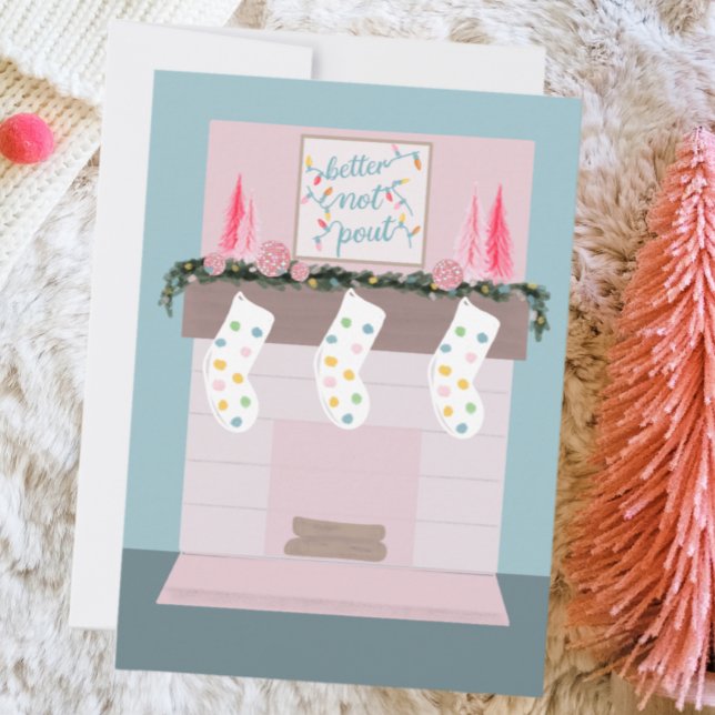 Rolig Disco Rosa Julfotograf Julkort (Skapare uppladdad)