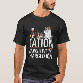 Rolig Distressed Vintage Katt Kemi T Shirt