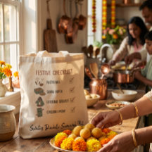 Rolig Diwali-checklista med lekfull grafisk ikon