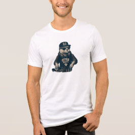 Rolig DJ-Djur Retro-EDM-svarvare Illustration T Shirt