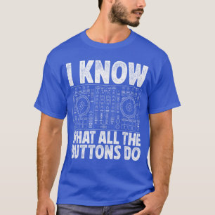 Rolig DJ för män kvinnor musikproducent dan älskar T Shirt