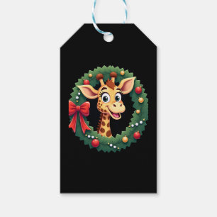 Rolig Djur Giraff Meme Ansikte Festlig Jul T-Shirt Presentetikett