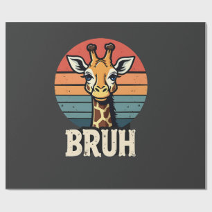 Rolig Djur Giraff Meme Ansikte Festlig Xmas T-Shir Presentpapper