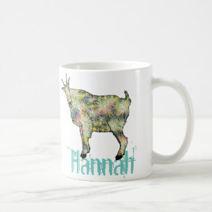 Rolig djur konst Hannah för färgglad skraj kusli Kaffemugg