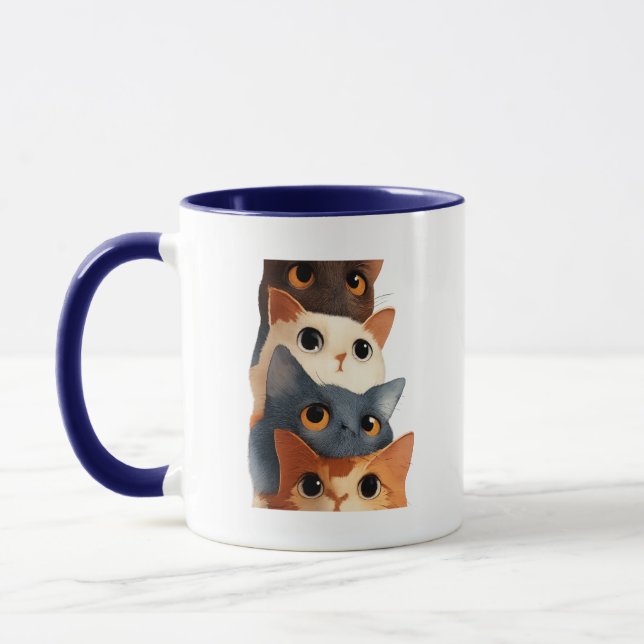 Rolig djurillustrationspresent mugg (Vänster)
