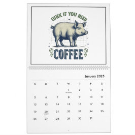 Rolig Djurinspirerad Kalender
