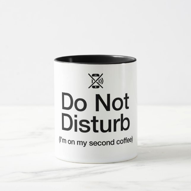 Rolig Do Not Disturb Kaffemugga-WFH Sarksastisk Mu Mugg (Center)