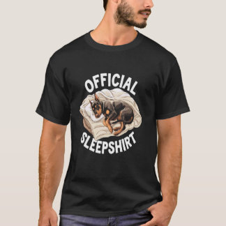 Rolig Dobermann Pinscher Officiell Sömnshirt Pyjam T Shirt