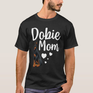 Rolig Dobie-Mamma Konst För Mamma Kvinnor Doberman T Shirt