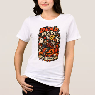 Rolig Död Inuti Men Kommer ändå Skelett Ha T Shirt