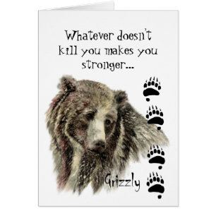 Rolig döda för citationsteckenGrizzlybjörn som du Hälsningskort