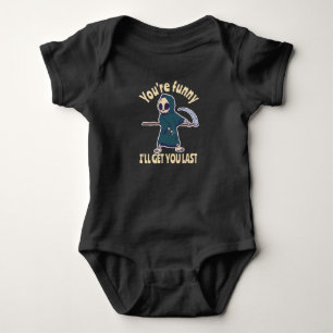 Rolig Döden Skelett Halloween Kostym T Shirt