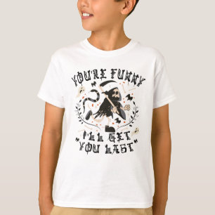 Rolig Döden Skelett Halloween Kostym T Shirt