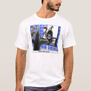 Rolig Dödens Skördeman Borste Med Död T-shirt