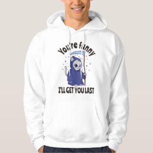 Rolig Dödgrävar Katt Halloween Kostym Hoodie