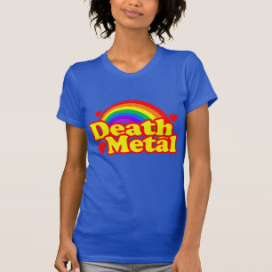 Rolig dödmetallregnbåge (den bekymrade looken) tee shirt