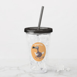 Rolig dodo-fågel tecknad illustration take away mugg