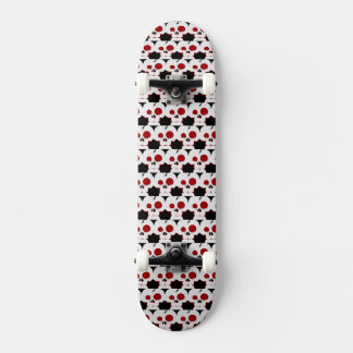 Rolig dödskalle tecknad monster mini skateboard bräda 18,5 cm