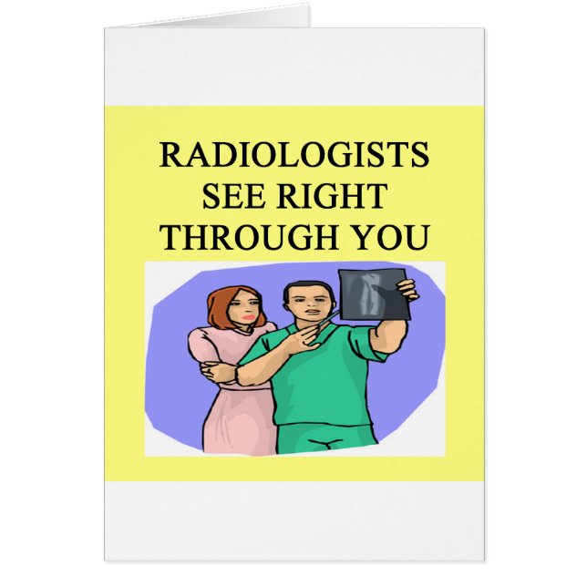 rolig doktorhumor hälsningskort (Framsidan)