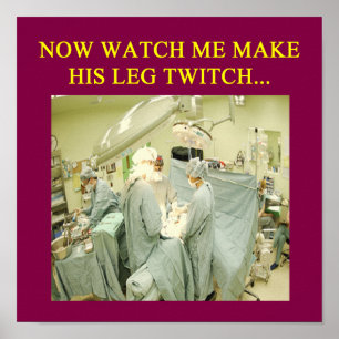 rolig doktorhumor poster