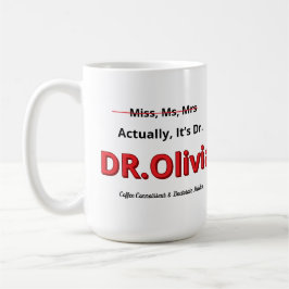 Rolig doktorsgradsgåva till mamma för doktorsexame kaffemugg