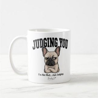 Rolig Dömande Dig Fransk Bulldog Mug Kaffemugg