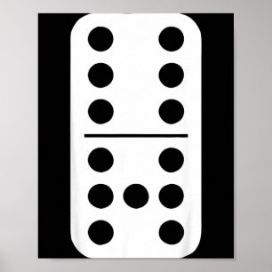 Rolig Domino Meme Sex Sju Spel Strategi Nummer H Poster