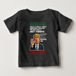 Rolig Donald Trump ful jultröja parodi T Shirt
