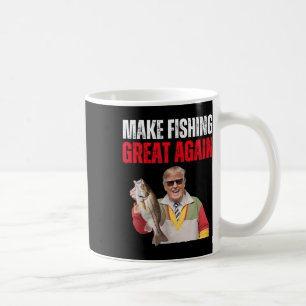 Rolig Donald Trump Gör Fiske Stort Igen Fiskare Kaffemugg