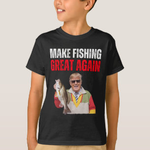 Rolig Donald Trump Gör Fiske Stort Igen Fiskare T Shirt