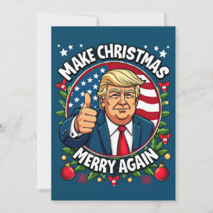 Rolig Donald Trump julkort