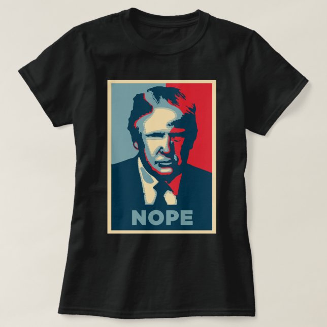 Rolig Donald Trump popkonst NOPE Tröja (Design framsida)