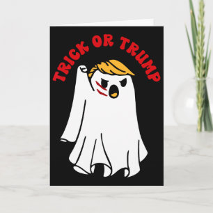Rolig Donald Trump Spök Fight Fist Trick Or Trump Kort