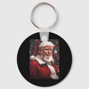 Rolig Donald Trump Tomte Jul Pappas H Nyckelring