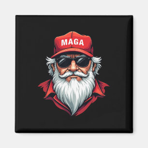 Rolig Donald Trump Tomte Mega Jul Holi Magnet