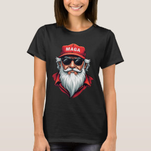 Rolig Donald Trump Tomte Mega Jul Holi T Shirt