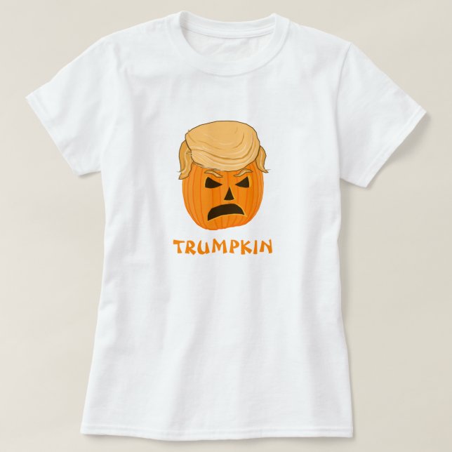 Rolig Donald Trumpkin pumpajack o lantern Tröja (Design framsida)