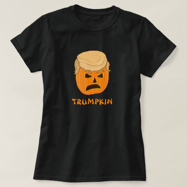 Rolig Donald Trumpkin pumpajack o lantern Tröja (Design framsida)