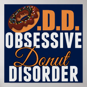 Rolig Donut Älskare Poster