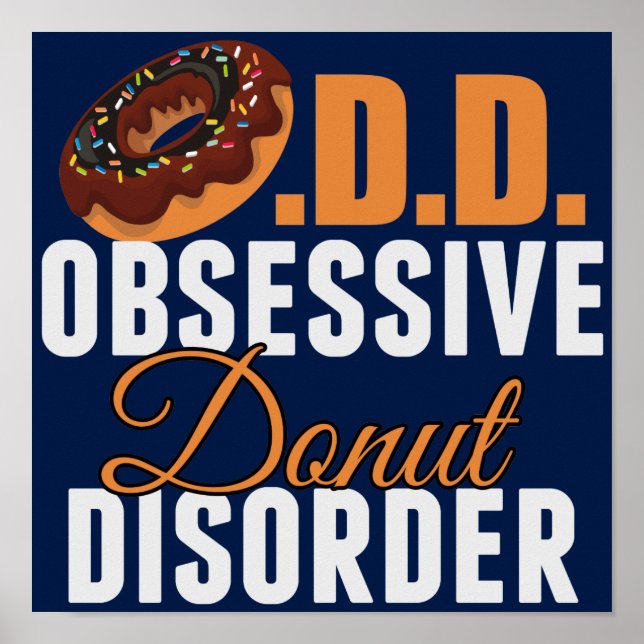 Rolig Donut Älskare Poster (Framsidan)
